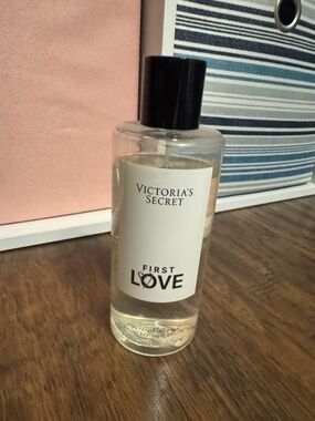 Victoria's Secret First Love Body Mist — Clear Bottle with Black Cap